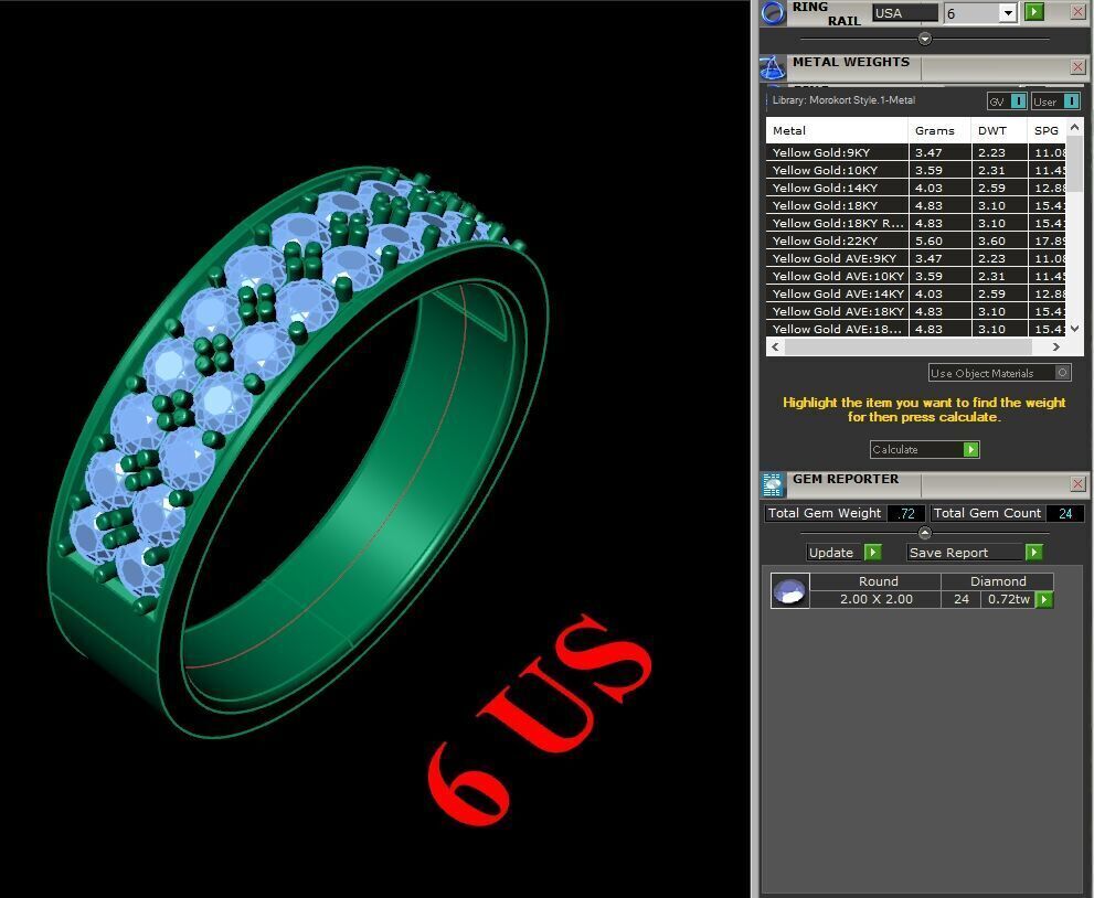 Modern Men Ring 3D CAD File 5MR085 3D print model_1