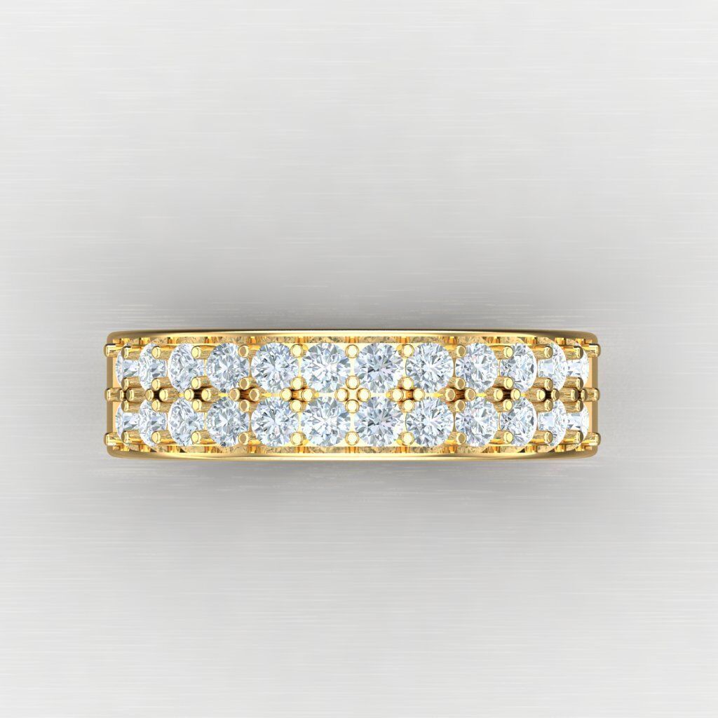 Modern Men Ring 3D CAD File 5MR085 3D print model_10