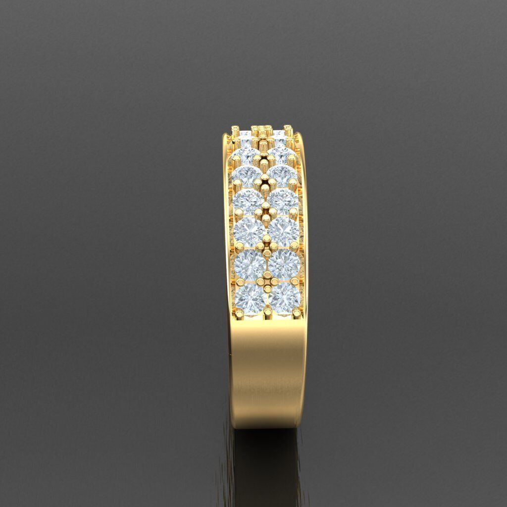 Modern Men Ring 3D CAD File 5MR085 3D print model_13