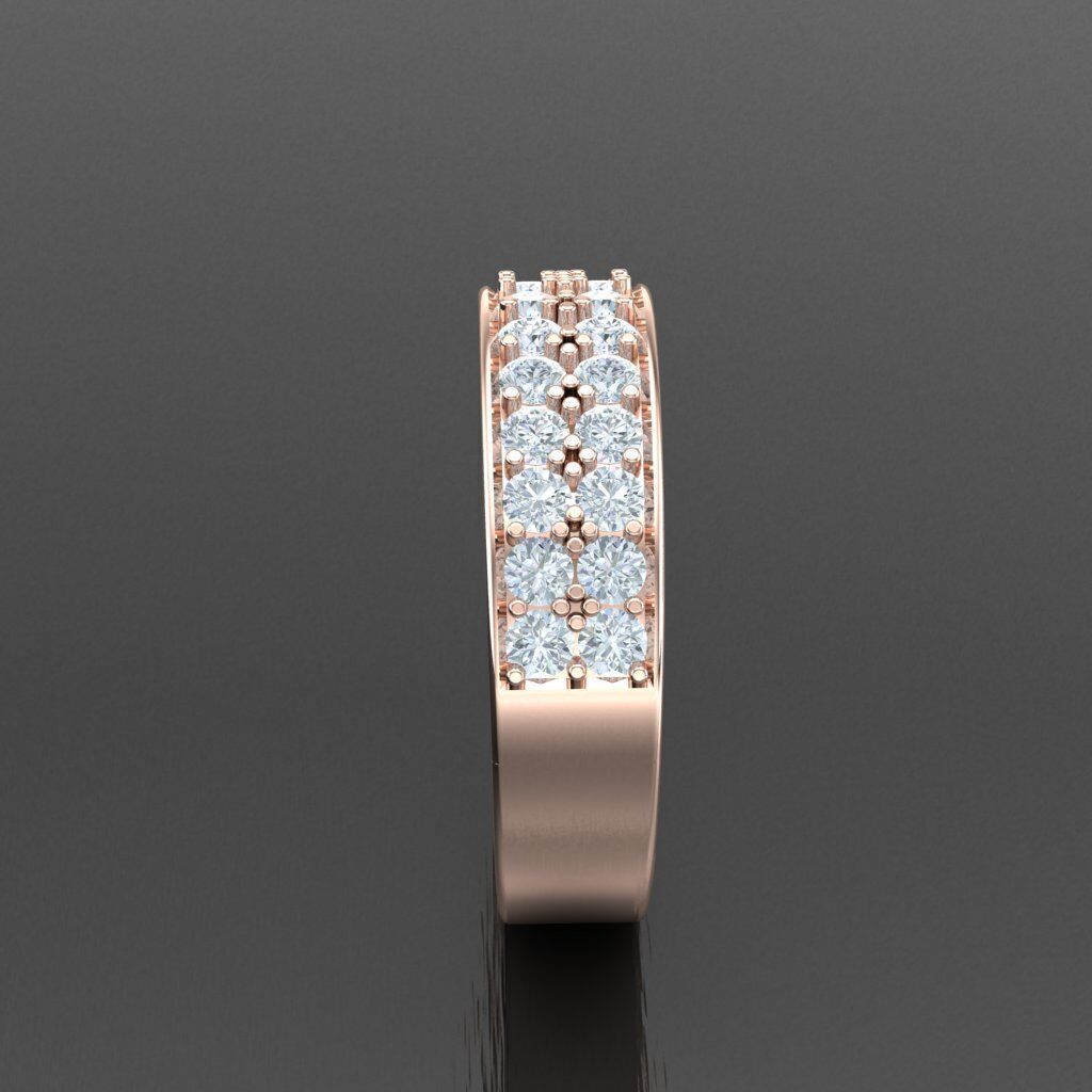 Modern Men Ring 3D CAD File 5MR085 3D print model_12