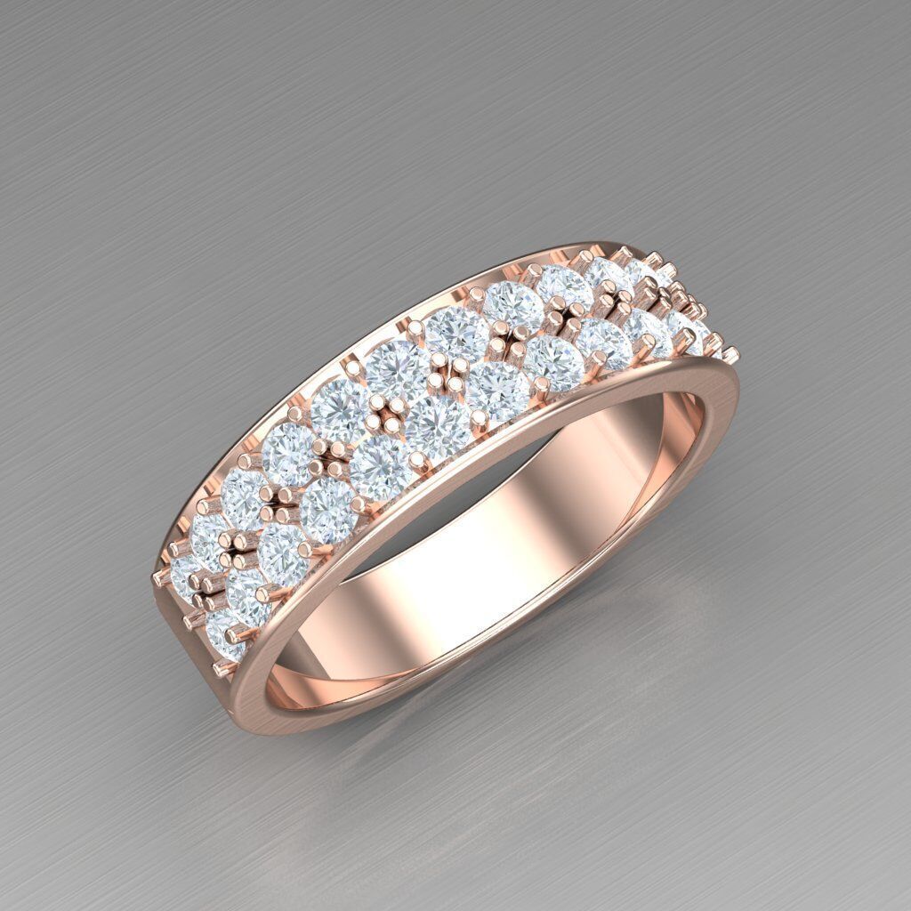 Modern Men Ring 3D CAD File 5MR085 3D print model_11