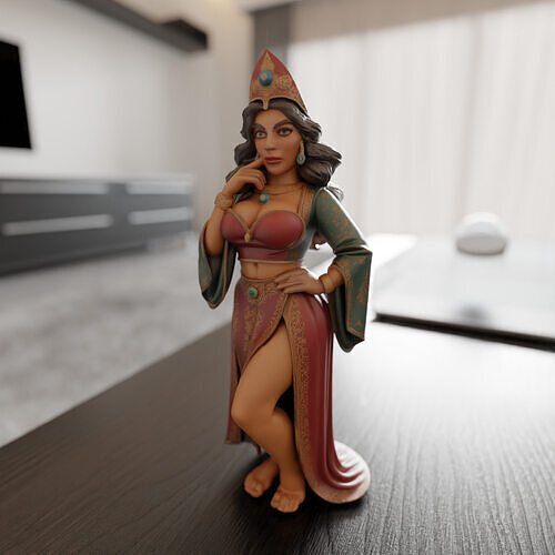 turkish pin-up 3D print model