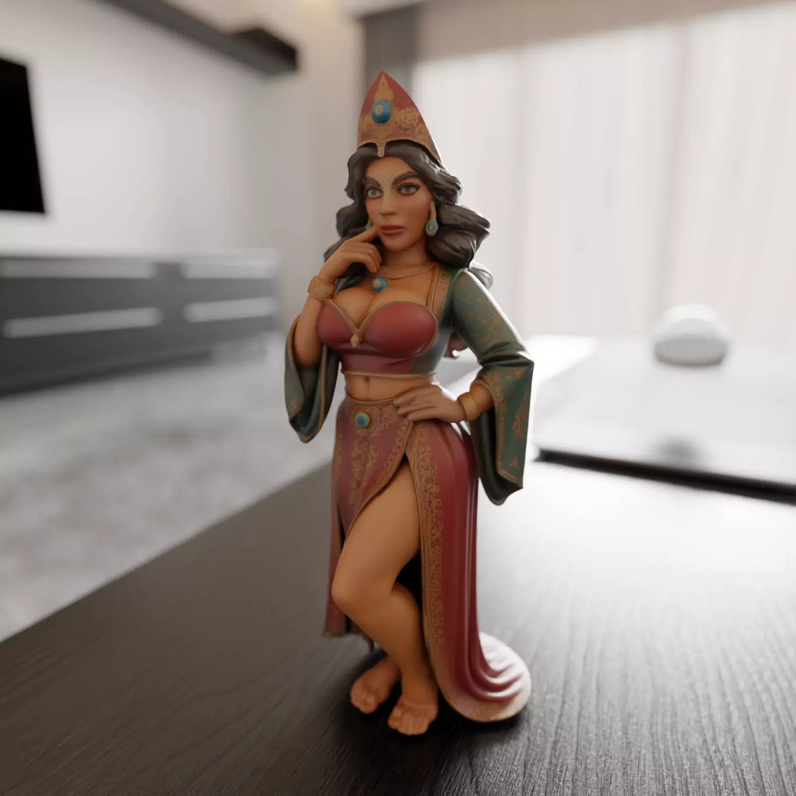 turkish pin-up 3D print model_0