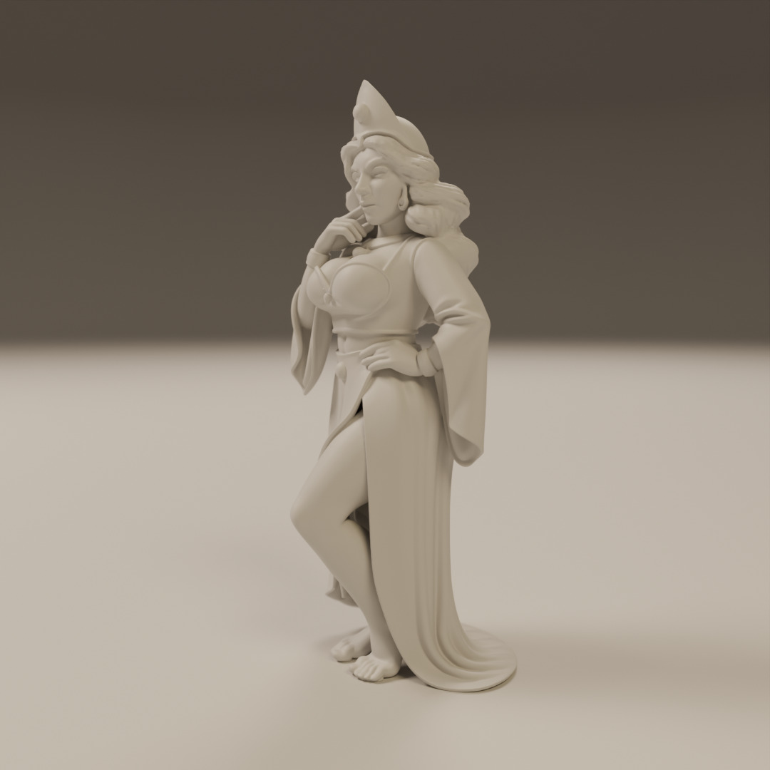 turkish pin-up 3D print model_13