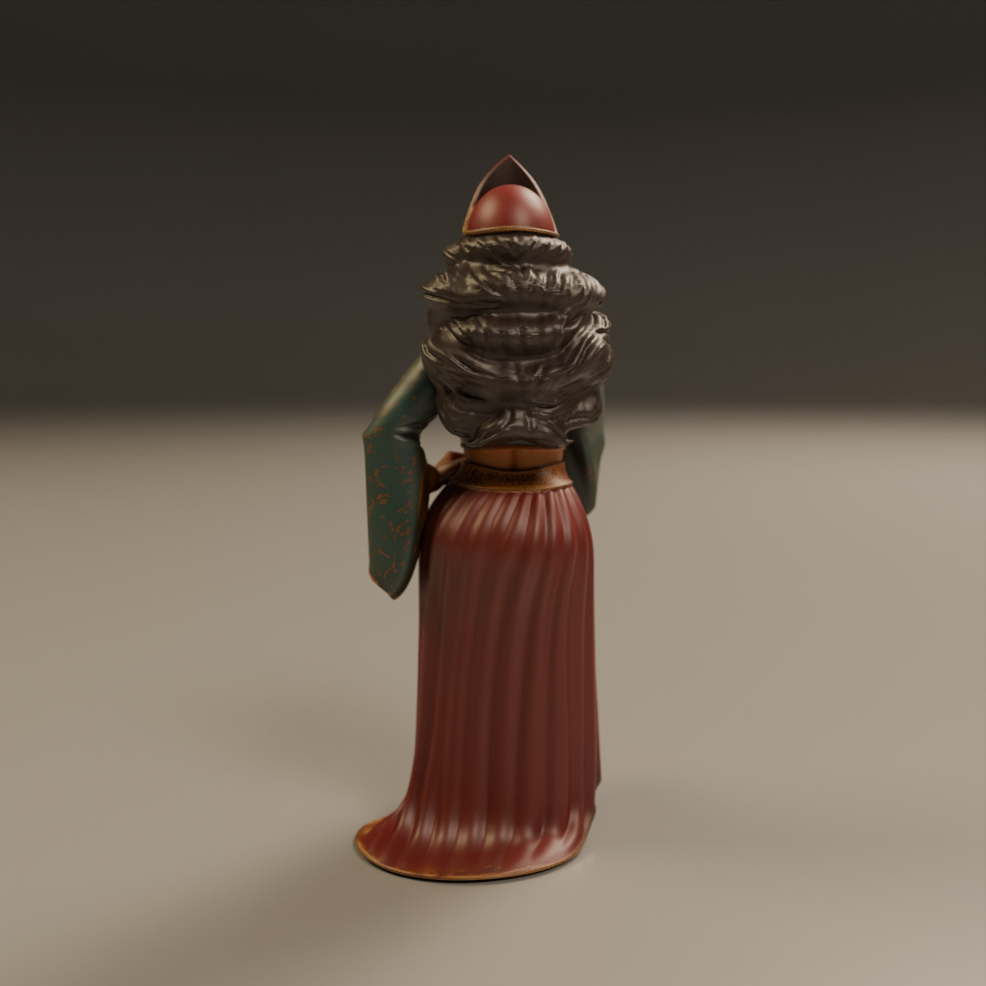 turkish pin-up 3D print model_3