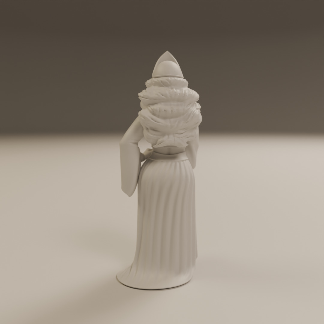 turkish pin-up 3D print model_11