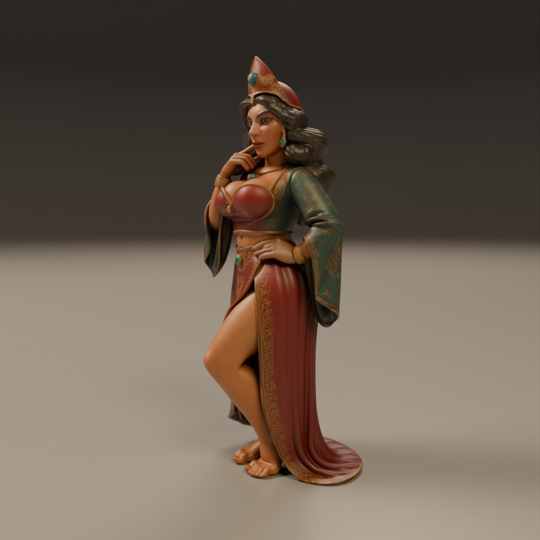 turkish pin-up 3D print model_5