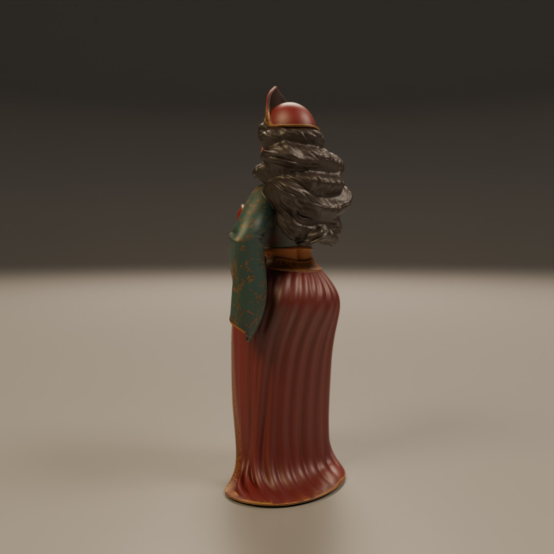 turkish pin-up 3D print model_6