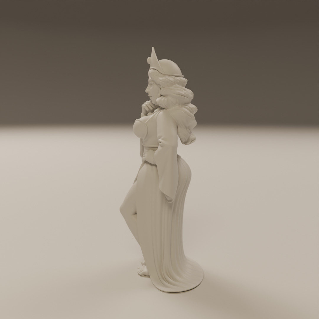 turkish pin-up 3D print model_10