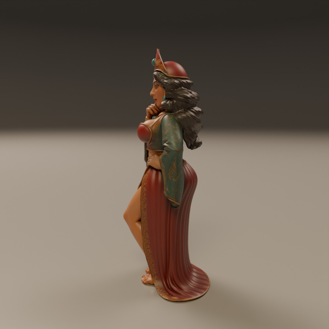 turkish pin-up 3D print model_2