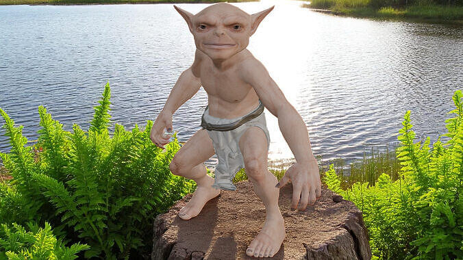 Goblin Low-poly 3D model
