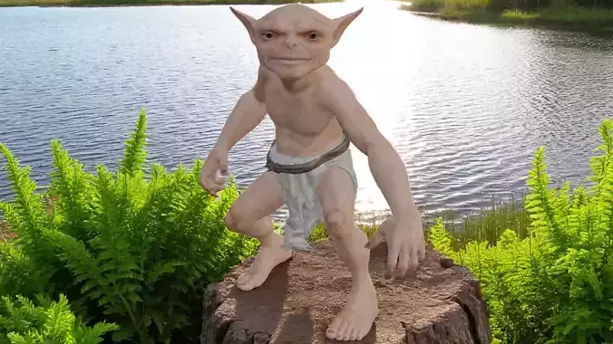 Goblin Low-poly 3D model