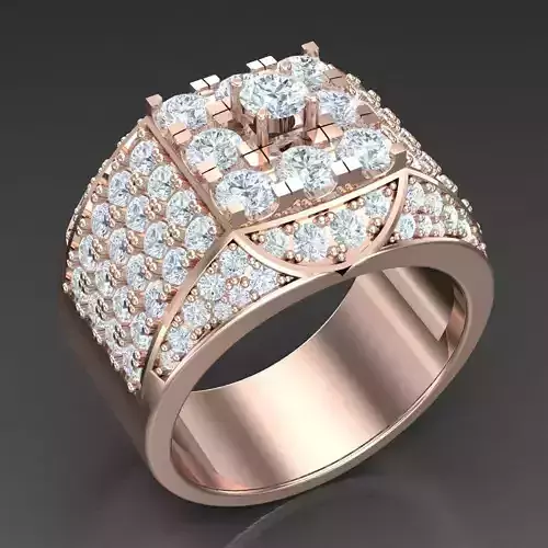 Modern Men Ring 3D CAD File 5MR070