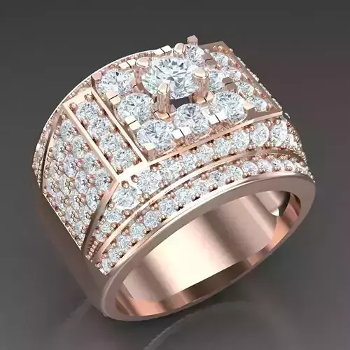 Modern Men Ring 3D CAD File 5MR068