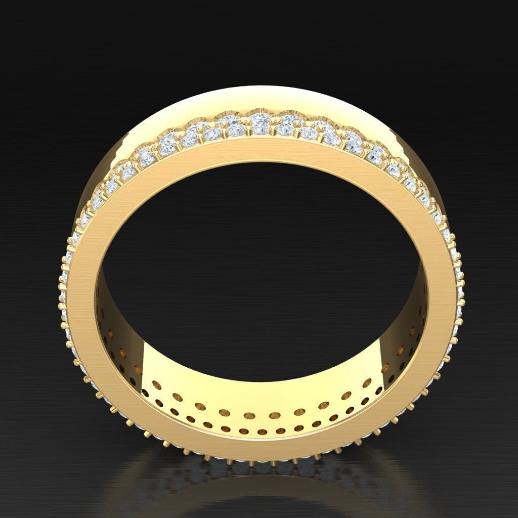 Modern Men Ring 3D CAD File 5MR065 3D print model_4