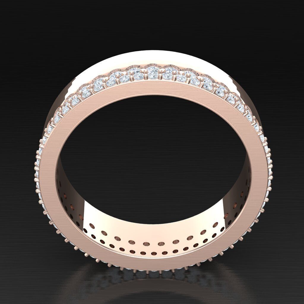 Modern Men Ring 3D CAD File 5MR065 3D print model_3