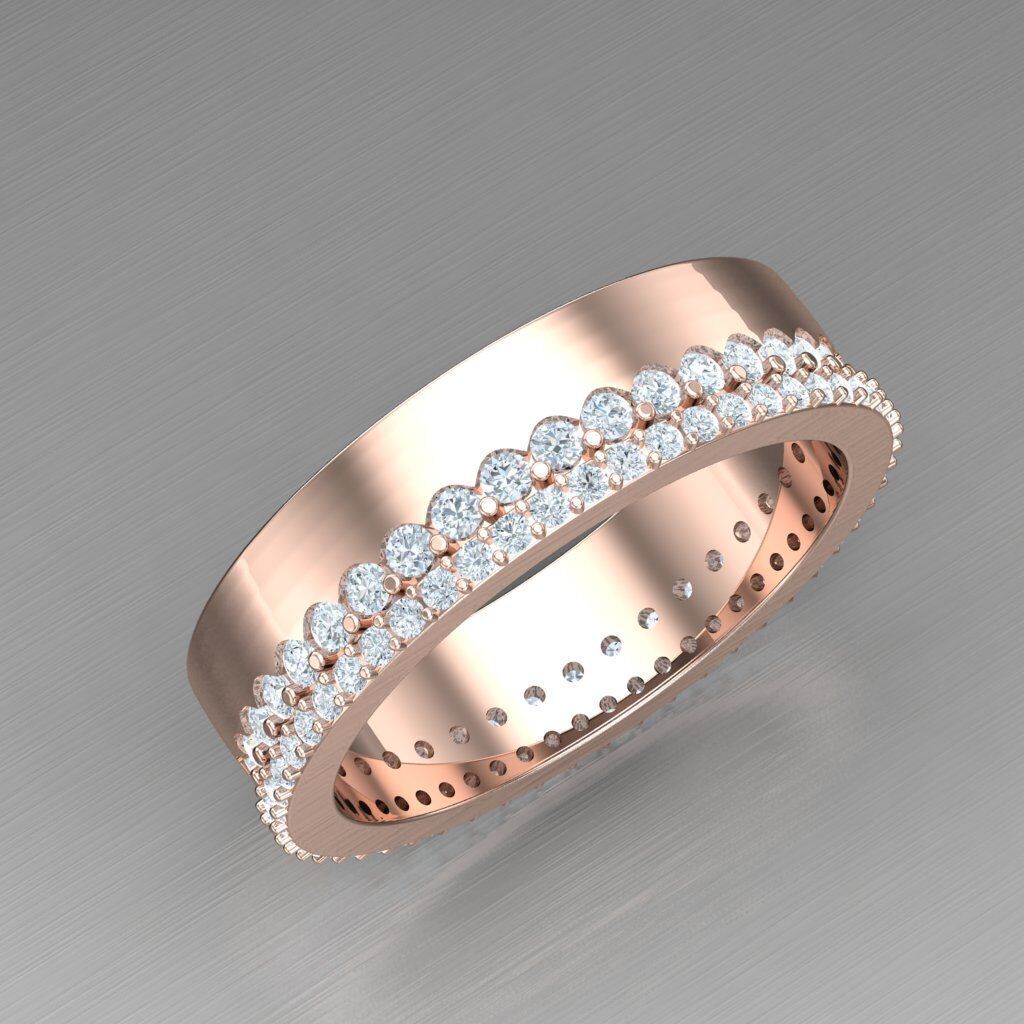 Modern Men Ring 3D CAD File 5MR065 3D print model_10