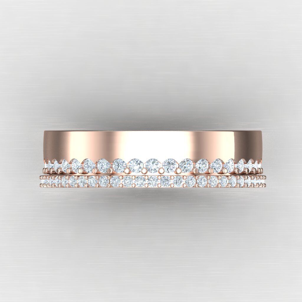 Modern Men Ring 3D CAD File 5MR065 3D print model_8