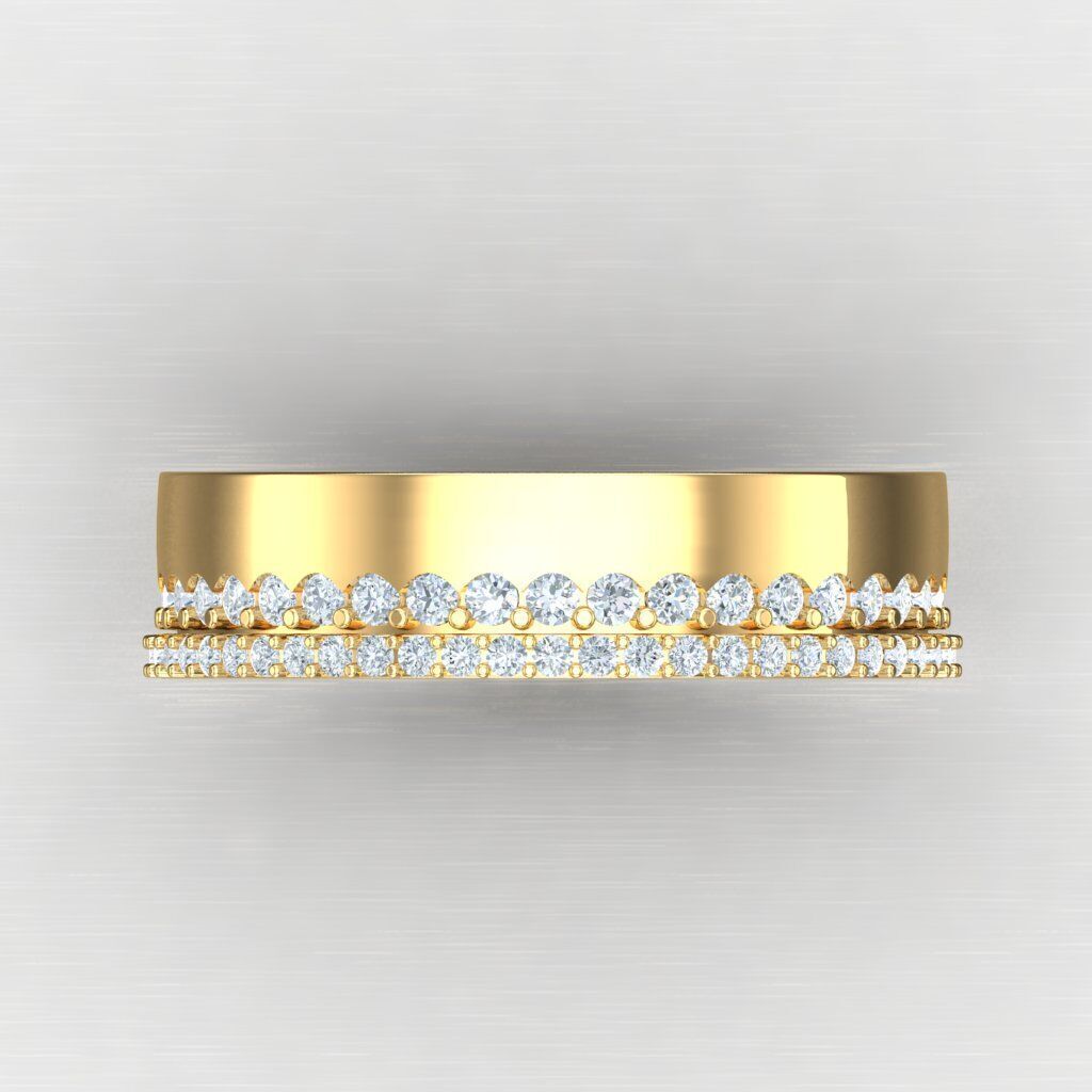 Modern Men Ring 3D CAD File 5MR065 3D print model_9