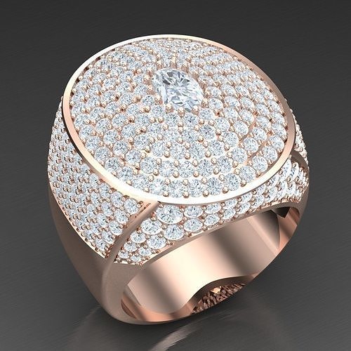 Modern Men Ring 3D CAD File 5MR064 3D print model