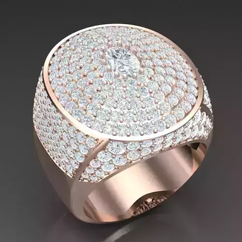 Modern Men Ring 3D CAD File 5MR064