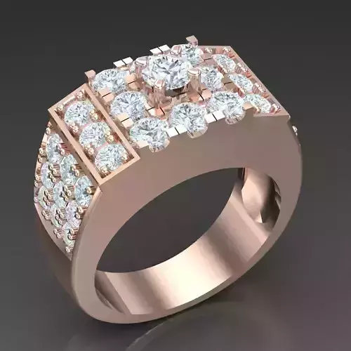 Modern Men Ring 3D CAD File 5MR063