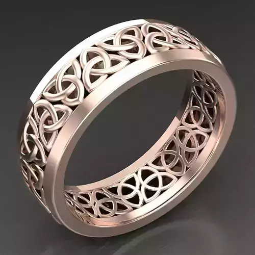 Modern Men Ring 3D CAD File 5MR059