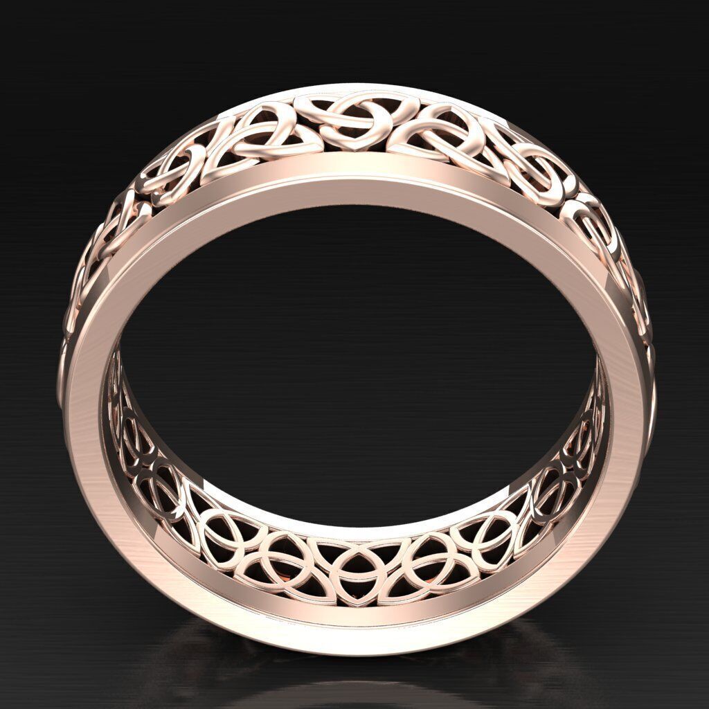 Modern Men Ring 3D CAD File 5MR059 3D print model_3