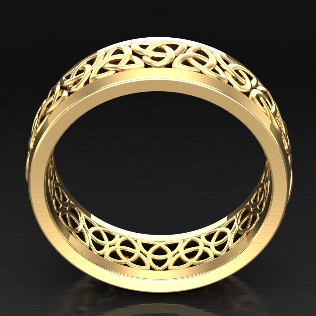 Modern Men Ring 3D CAD File 5MR059 3D print model_4