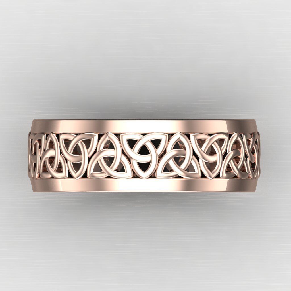 Modern Men Ring 3D CAD File 5MR059 3D print model_8