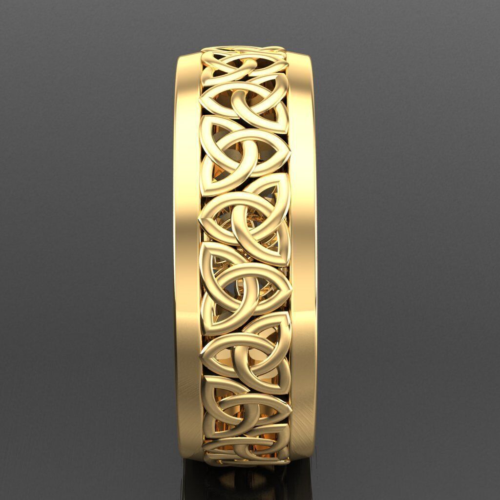 Modern Men Ring 3D CAD File 5MR059 3D print model_12
