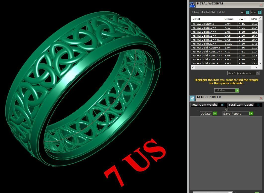 Modern Men Ring 3D CAD File 5MR059 3D print model_1