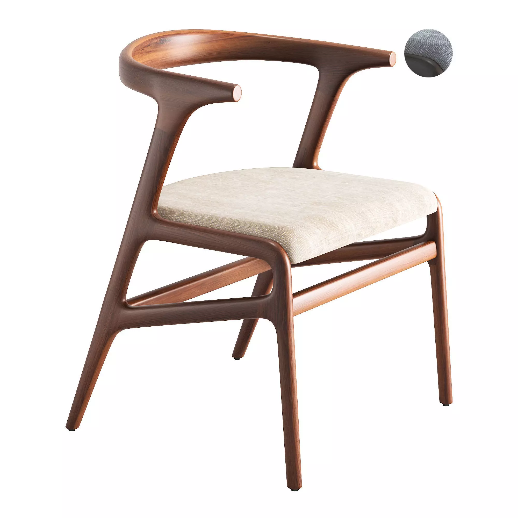 Chair Ron Low-poly 3D model
