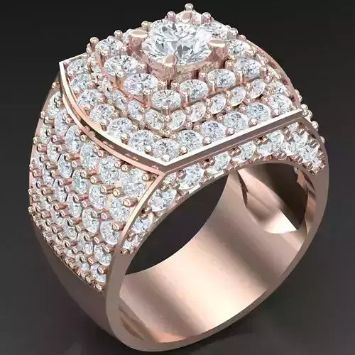 Modern Men Ring 3D CAD File 5MR057