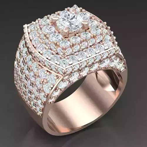 Modern Men Ring 3D CAD File 5MR056