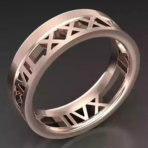 Modern Men Ring 3D CAD File 5MR055