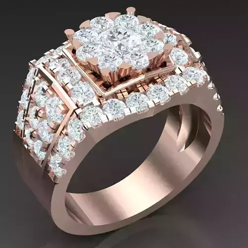 Modern Men Ring 3D CAD File 5MR053