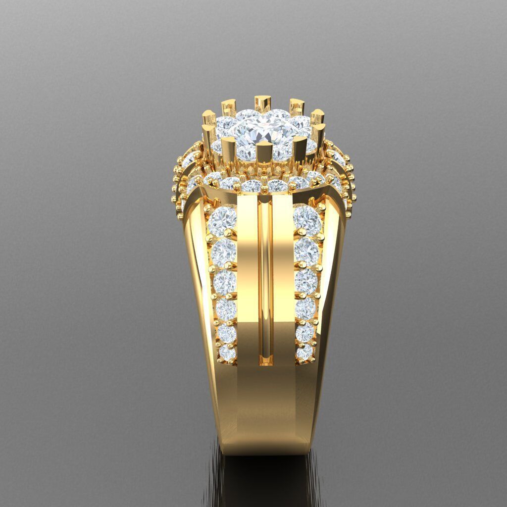 Modern Men Ring 3D CAD File 5MR049 3D print model_13
