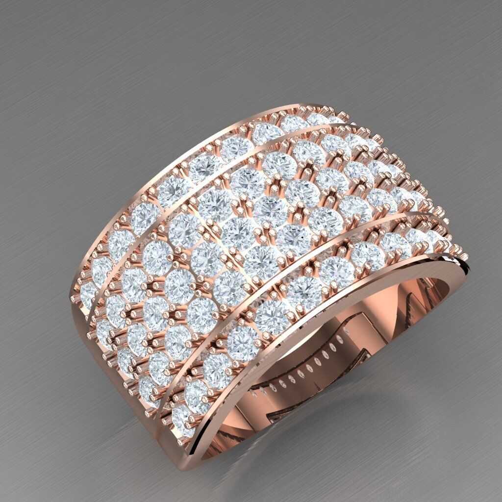 Modern Men Ring 3D CAD File 5MR046 3D print model_11