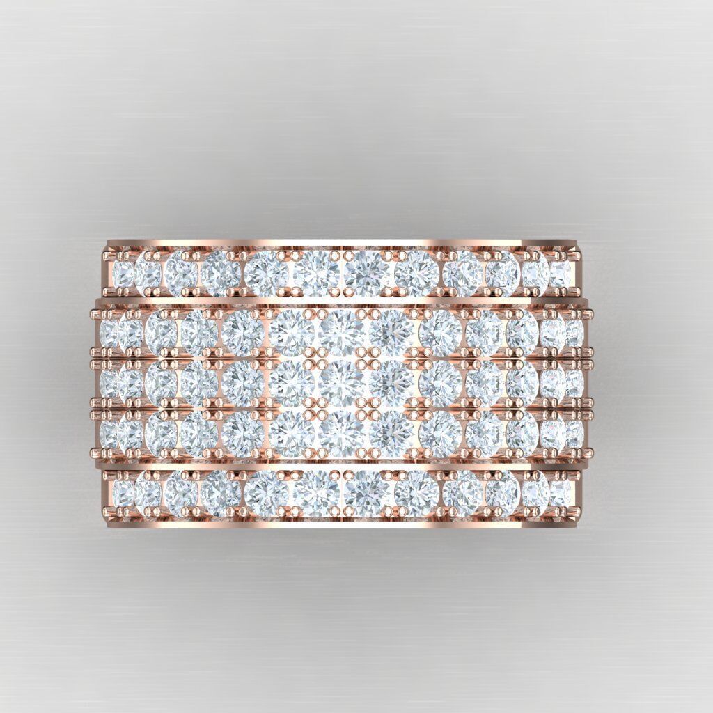 Modern Men Ring 3D CAD File 5MR046 3D print model_9