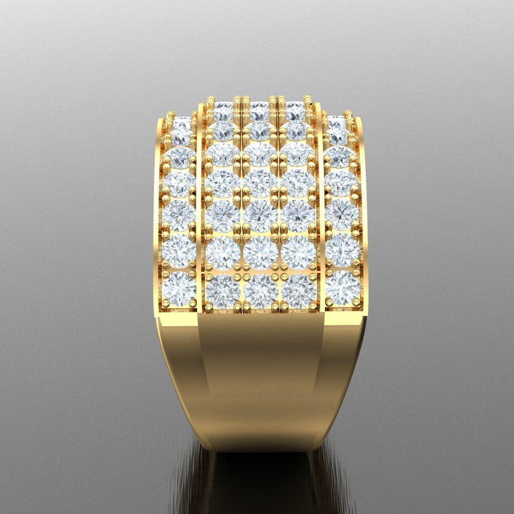 Modern Men Ring 3D CAD File 5MR046 3D print model_13