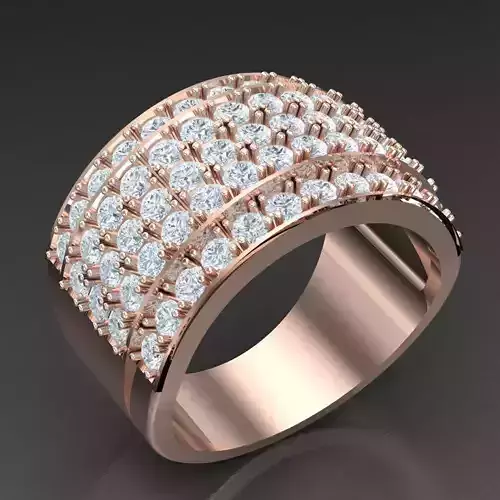 Modern Men Ring 3D CAD File 5MR046