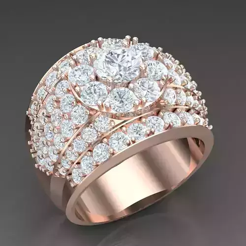 Modern Men Ring 3D CAD File 5MR038