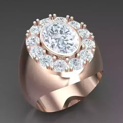 Modern Men Ring 3D CAD File 5MR037