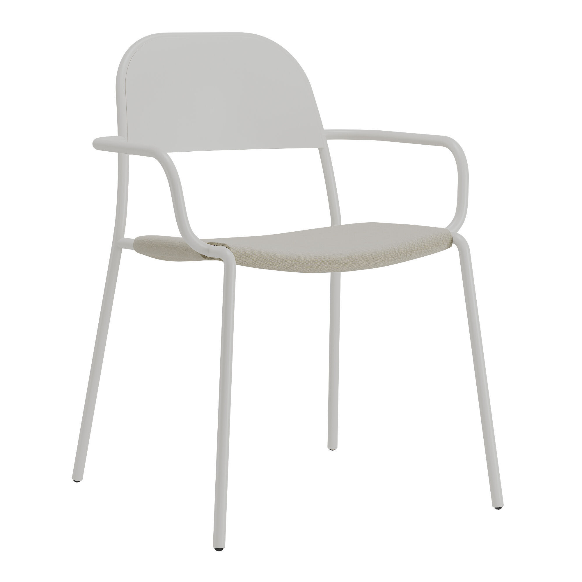 Clay-chair Low-poly 3D model_4