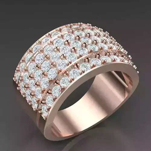 Modern Men Ring 3D CAD File 5MR035