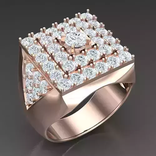 Modern Men Ring 3D CAD File 5MR034