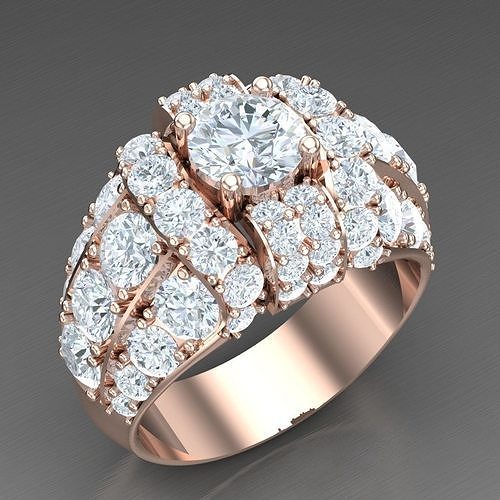 Modern Men Ring 3D CAD File 5MR031 3D print model