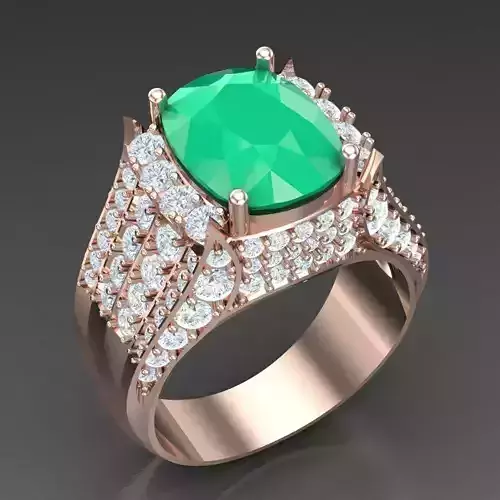 Modern Men Ring 3D CAD File 5MR030