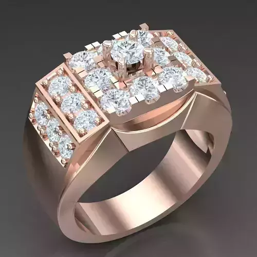 Modern Men Ring 3D CAD File 5MR029